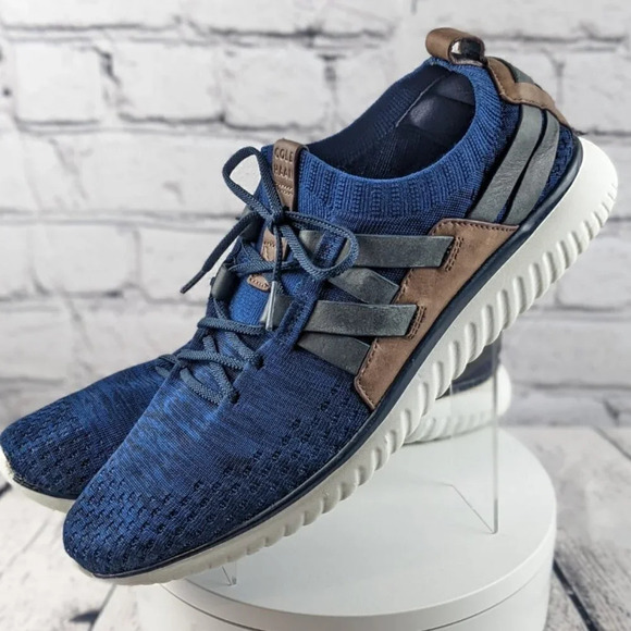 Cole Haan shoes, Grand Møtion, stitchlite, woven sneakers, blue, 9.5M - Picture 1 of 10